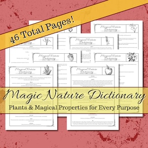 Magical Nature Dictionary Grimoire Guide