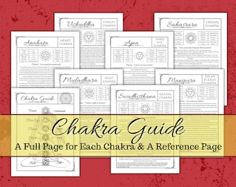 Chakra Guide Digital Grimoire Book of Shadows Pages