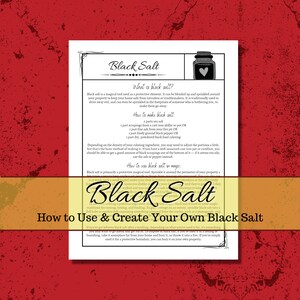 Black Salt Grimoire page