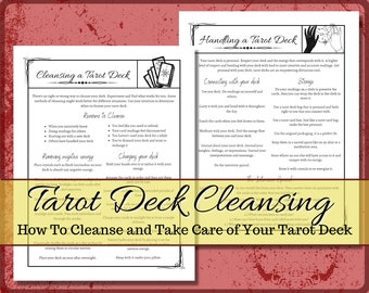 Cleansing a Tarot Deck Grimoire Pages
