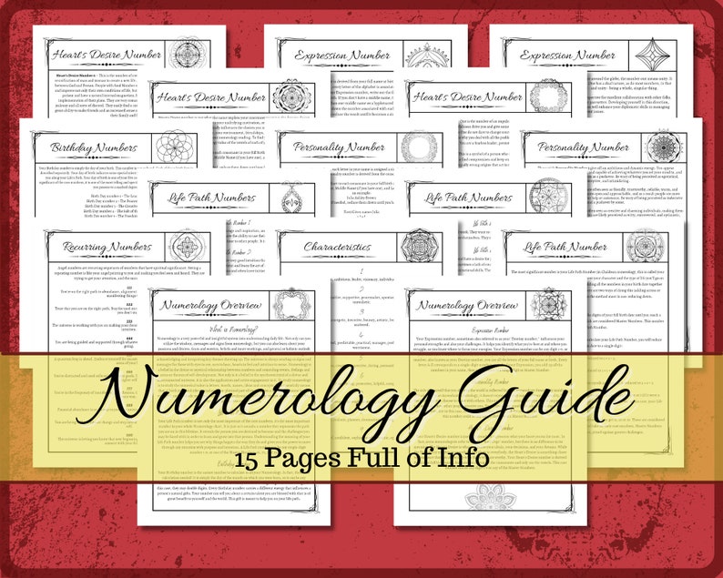 Numerology Guide Grimoire Pages 