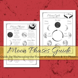 Moon Phases Guide Grimoire Pages
