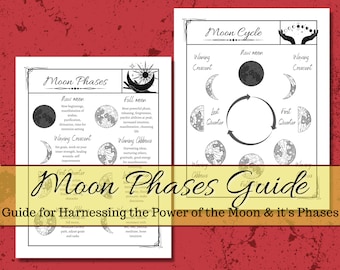 Moon Phases Guide Grimoire Pages