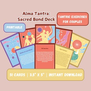 Tarjetas imprimibles para una cita nocturna / Juego de terapia de pareja y tantra / Tarjetas de conversación y relación / Descarga digital para regalo de pareja