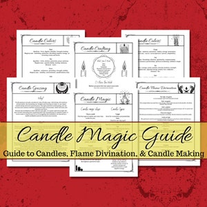 Candle Magic Book of Shadows Grimoire Guide