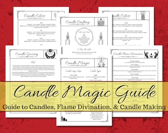 Candle Magic Book of Shadows Grimoire Guide