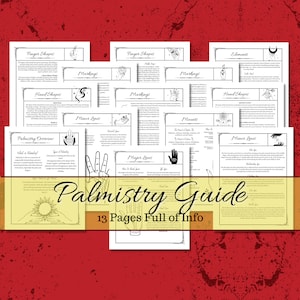 Palmistry Guide for any Book of Shadows