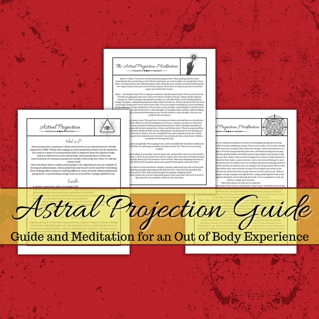 Astral Projection Biginers Guide.pdf Astral Projection Guide and Meditation - Etsy