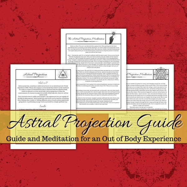 Astral Projection How To Guide Astral Projection - Etsy