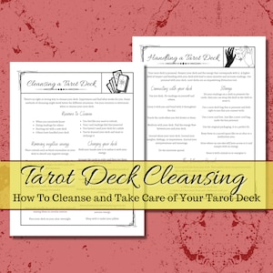 Cleansing a Tarot Deck Grimoire Pages