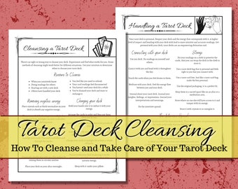 Cleansing a Tarot Deck Grimoire Pages