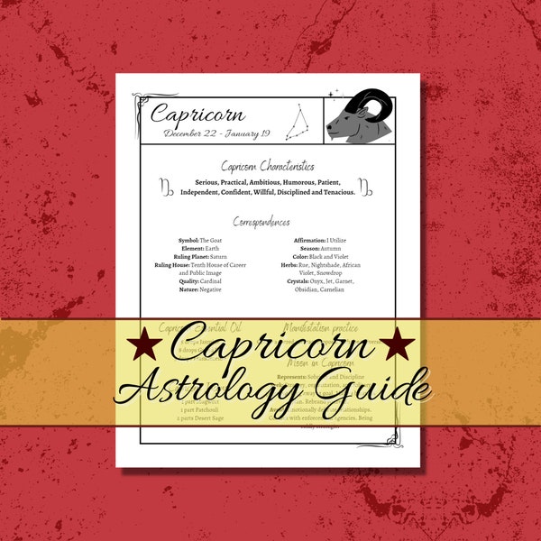 Capricorn Astrology Guide