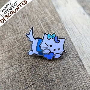B GRADE - The Student - 1.5 inch Hard Enamel Pin, Stardew Valley Cat Enamel Pin, Lapel Pin