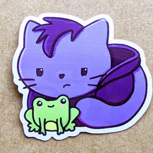Der Programmierer - 2 Zoll Vinyl Sticker, Stardew Valley Cat Sticker, Laptop Sticker