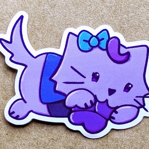 The Student - 2 Zoll Vinyl Sticker, Stardew Valley Cat Sticker, Laptop Sticker