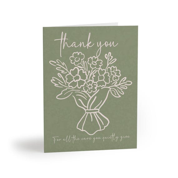 Floral Bouquet Thank You Card