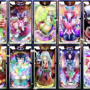 Tarot de Mykie - Deck de 78 cartes avec carte de notice