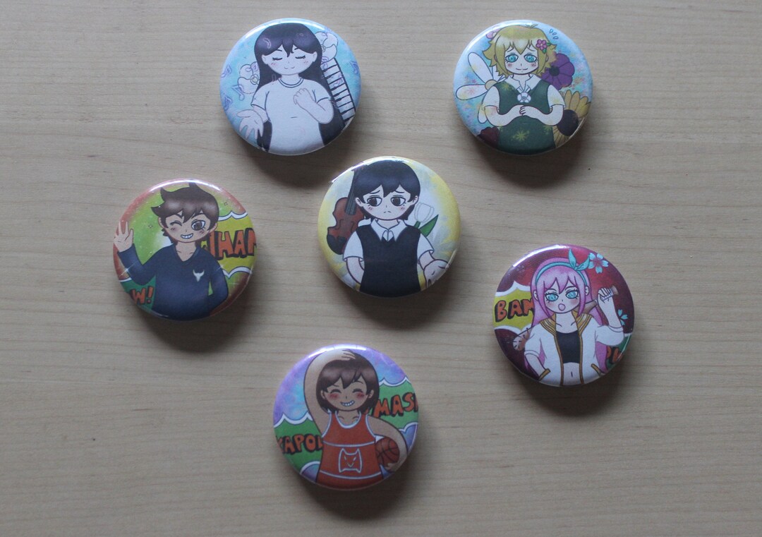 OMORI CHIBI Button Pin Set 缶バッジ - メルカリ