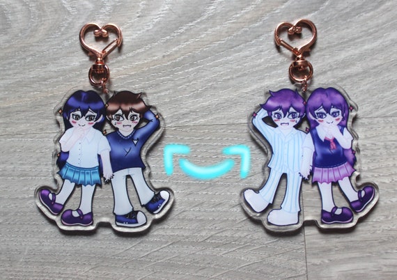 Keychain OMORI Double Face Heromari Sunnybasil - Etsy Keychain OMORI Double Face Heromari Sunnybasil - Etsy