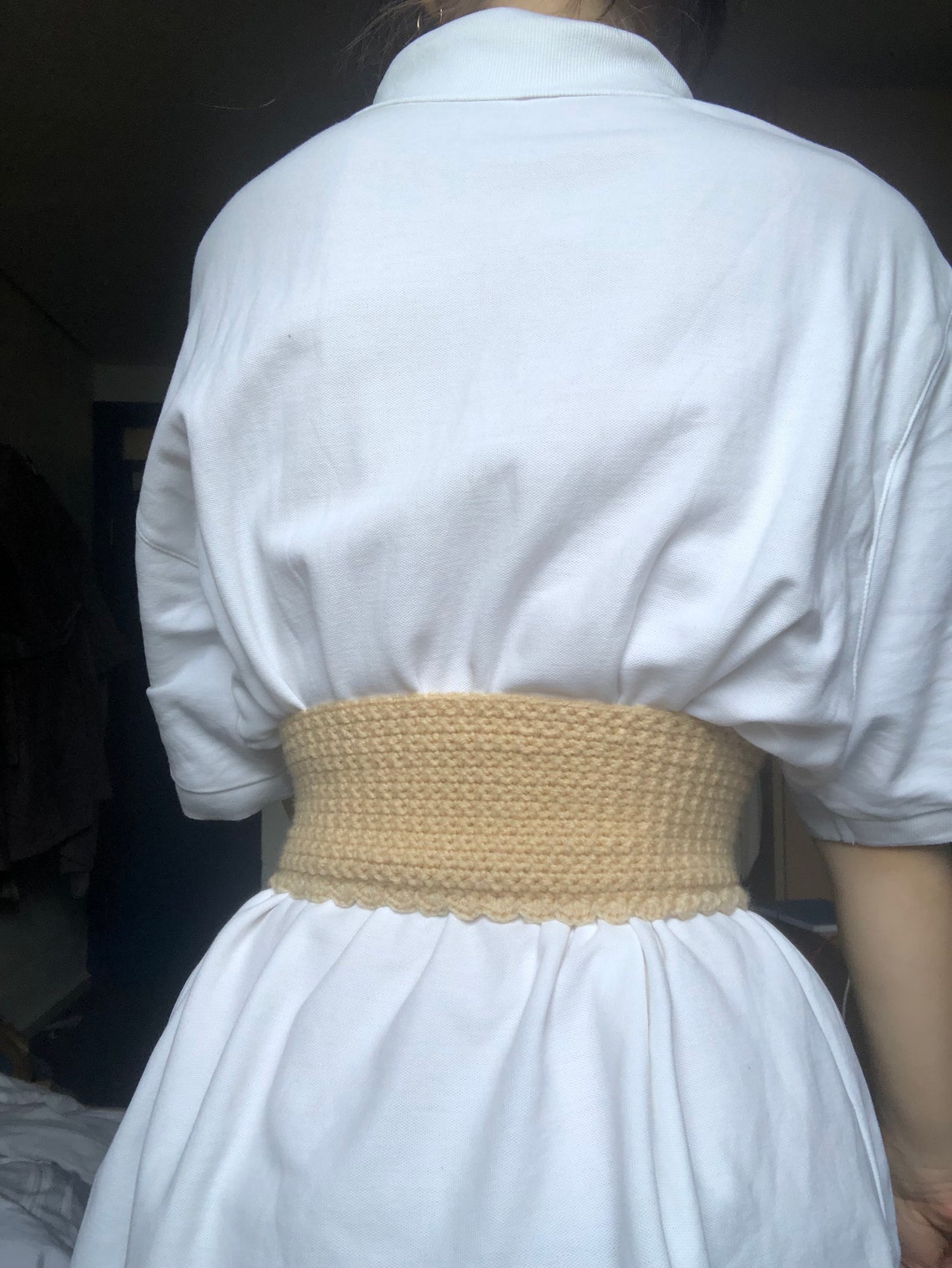 Underbust crochet corset//lace up Etsy