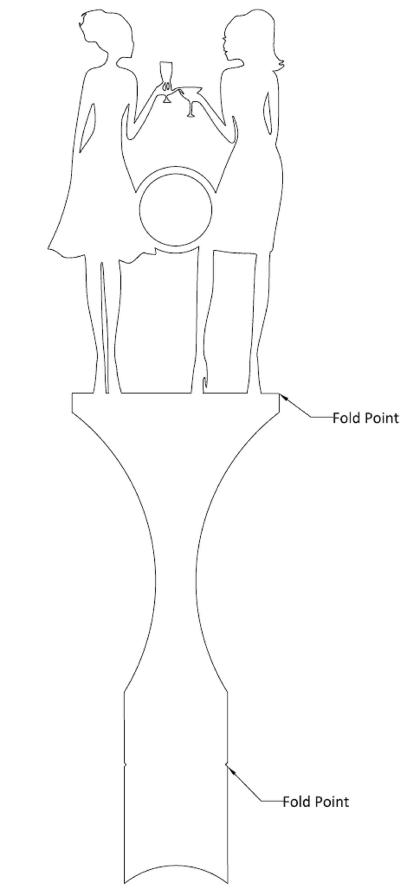 Wine Party Wine Rack DXF DWG for CNC Plasma Laser Waterjet Etsy