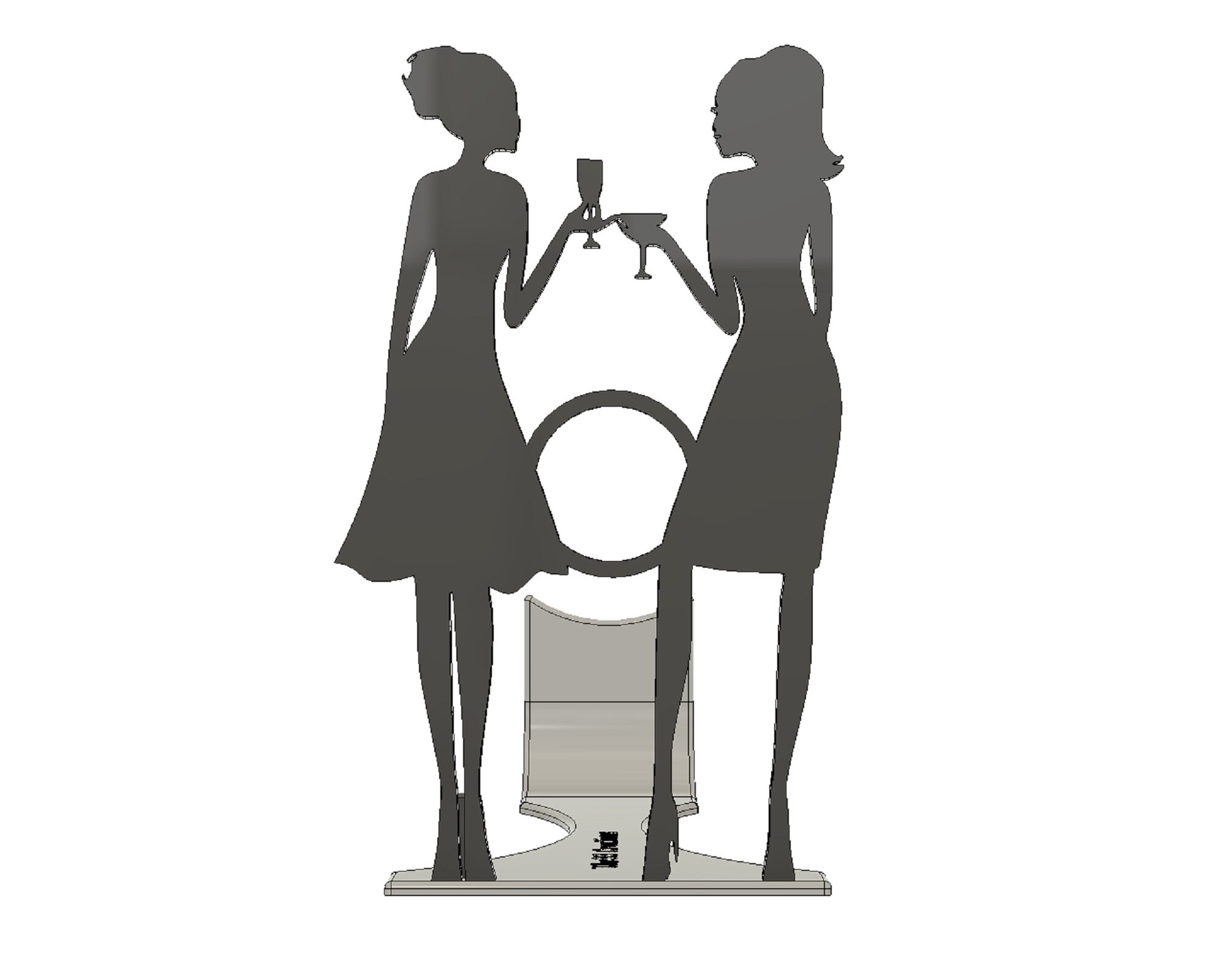 Wine Party Wine Rack DXF DWG for CNC Plasma Laser Waterjet Etsy