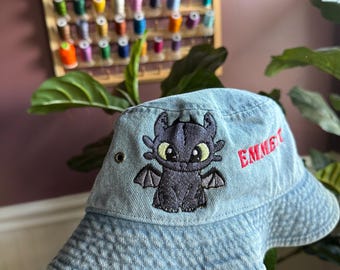 Black Dragon - Embroidered Hat -  display picture 3