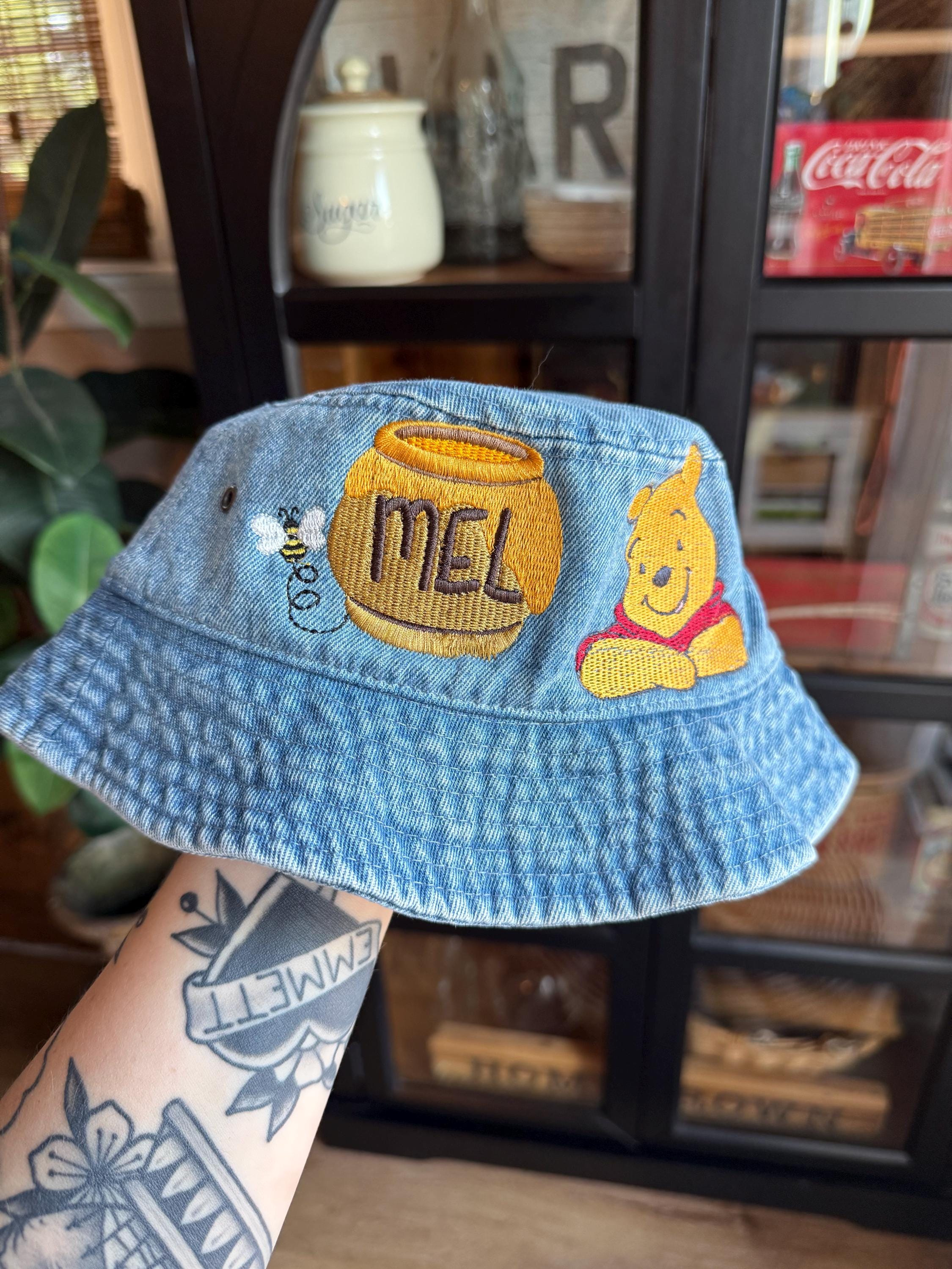 Disney Winnie the Pooh Patch Sun Bucket Woven Dragonfly Brim Straw Hat Disney Winnie the Pooh Ears Youth Bucket Hat - BoxLunch  main image 4