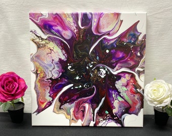 Acrylic Painting on canvas/ Fluid Art painting on canvas/ Abstract art/ Original/ 14x14