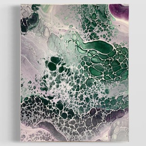 Peinture acrylique sur bois / Peinture d’art fluide / Peinture abstraite / Peinture pour / Peinture sur mesure / Décoration intérieure / Art mural / 11x14 / Toile de bois