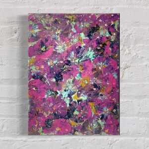 Acrylic Painting on canvas/ Wall Art/ Fluid Art painting/ Abstract art/ Original painting/ Custom painting/ 12x16/ Balloon kiss/ Multicolor