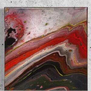 Acrylic Painting on canvas/ Fluid Art painting/ Abstract painting/ Original painting/ Custom painting/ Thor inspired/ 14x14
