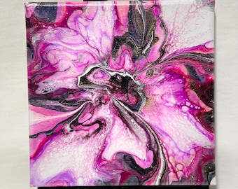 Acrylic Painting on canvas/ Wall Art/ Fluid Art painting/ Abstract painting/ Original painting/ Custom painting/ 8x8