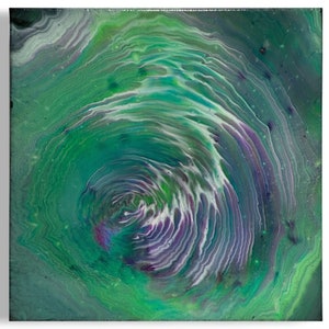 Acrylic Painting on canvas/ Fluid Art painting/ Abstract Painting/Pour Painting/ Custom Painting/ Home Decor/ Wall Art/ 10x10/ Deep Edge
