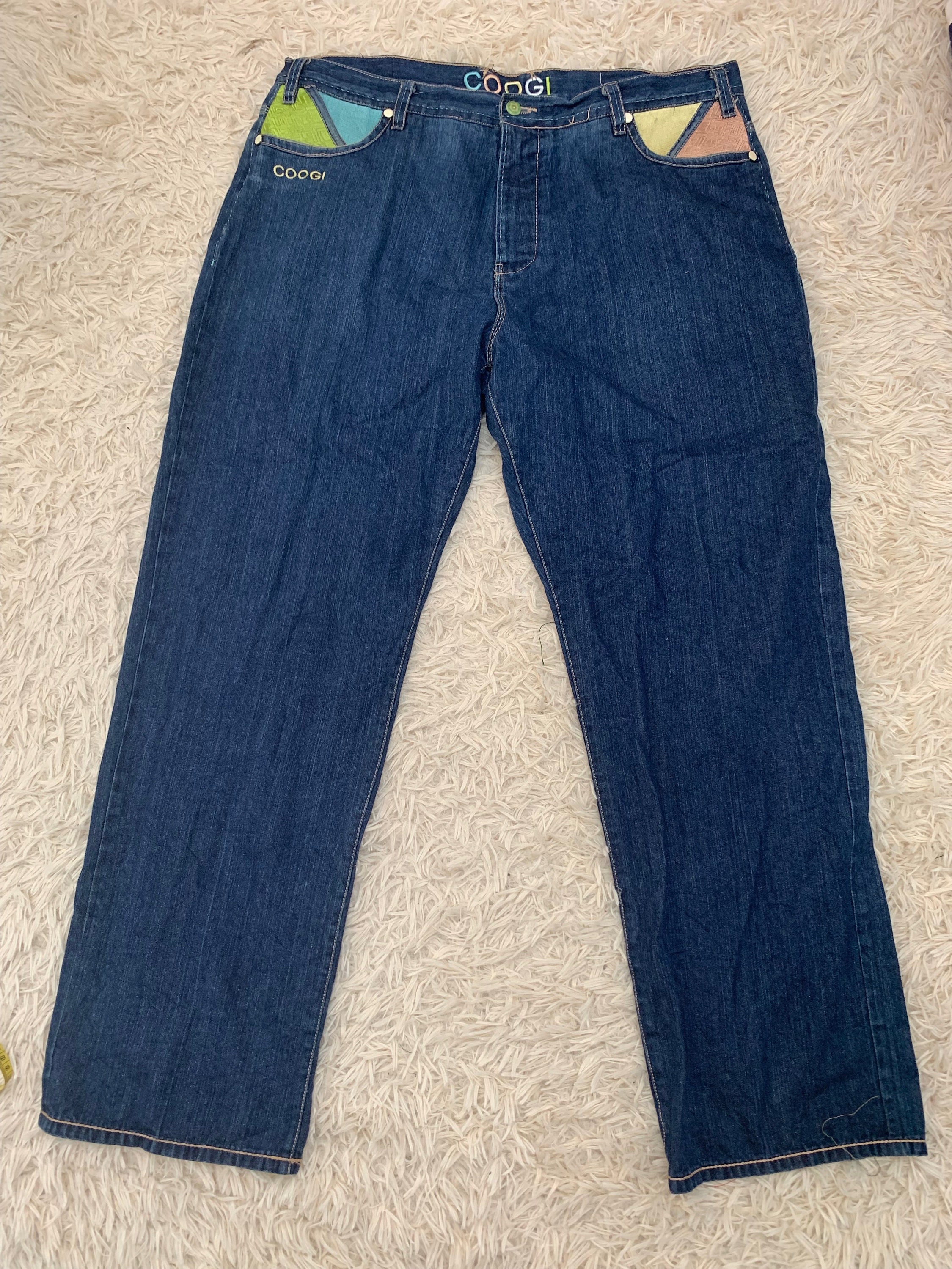 Size 44 Inchs : Vintage Coogi Jeans Hip Hop Rapper Jeans