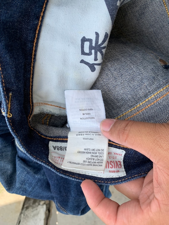 EVISU Jeans No.1 Special Lot Mens 38 (Tag 40) Button Fly