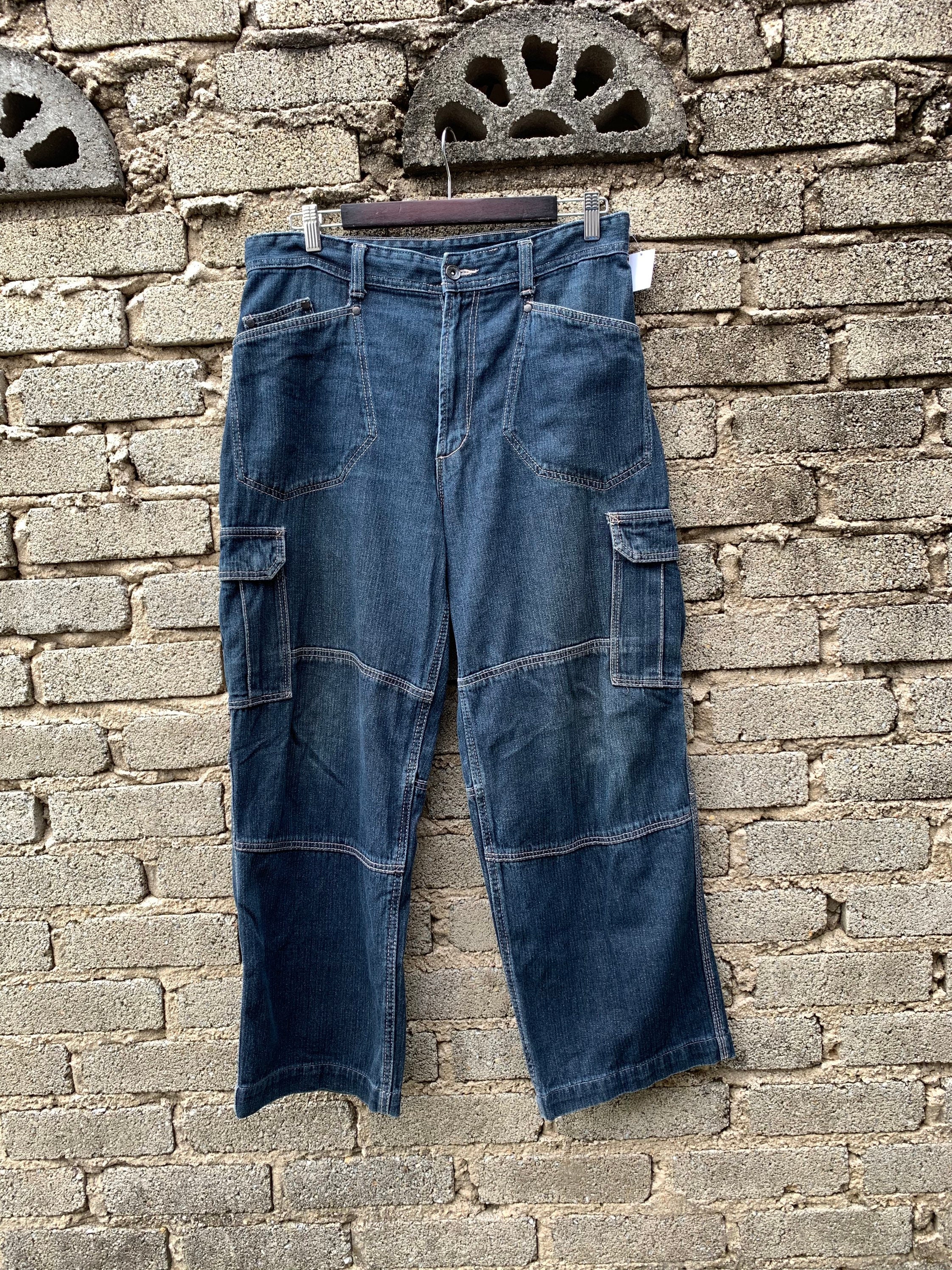 90’s JNCO JEANSブラックカーゴパンツ Deadstock Jnco Boxing Glove Jeans Vintage 90s Y2K Black No