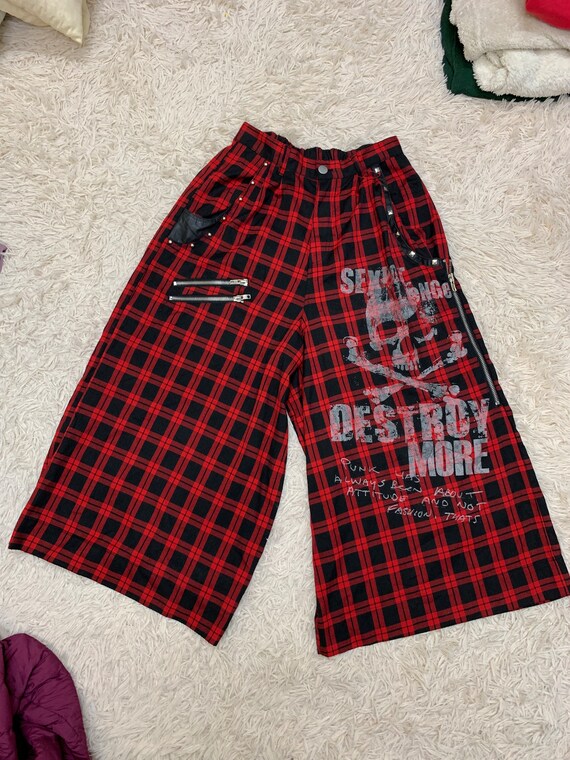 パンツ 00s sex pot revenge bondage skirt pants Size 31-33: Sex Pot Revenge Vintage Punk Bondage Tartan