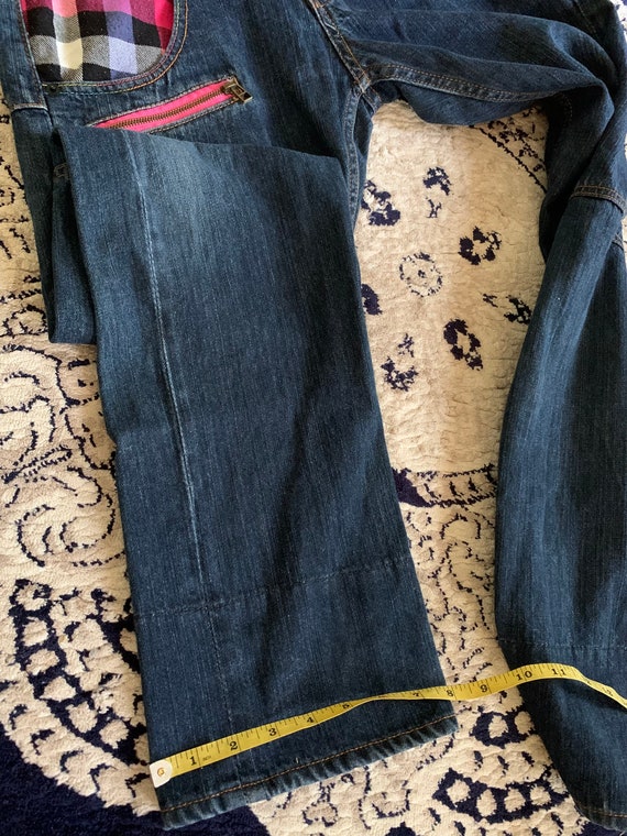 Size 30: Jack Serka Double waisted pattern Jeans … - image 8
