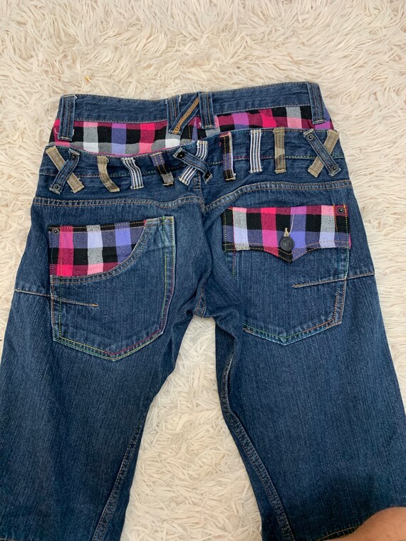 Size 30: Jack Serka Double waisted pattern Jeans … - image 6