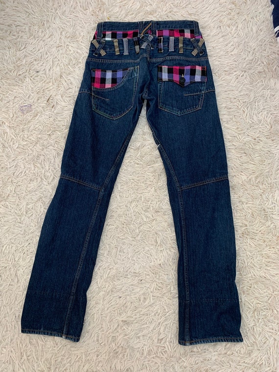 Size 30: Jack Serka Double waisted pattern Jeans … - image 2