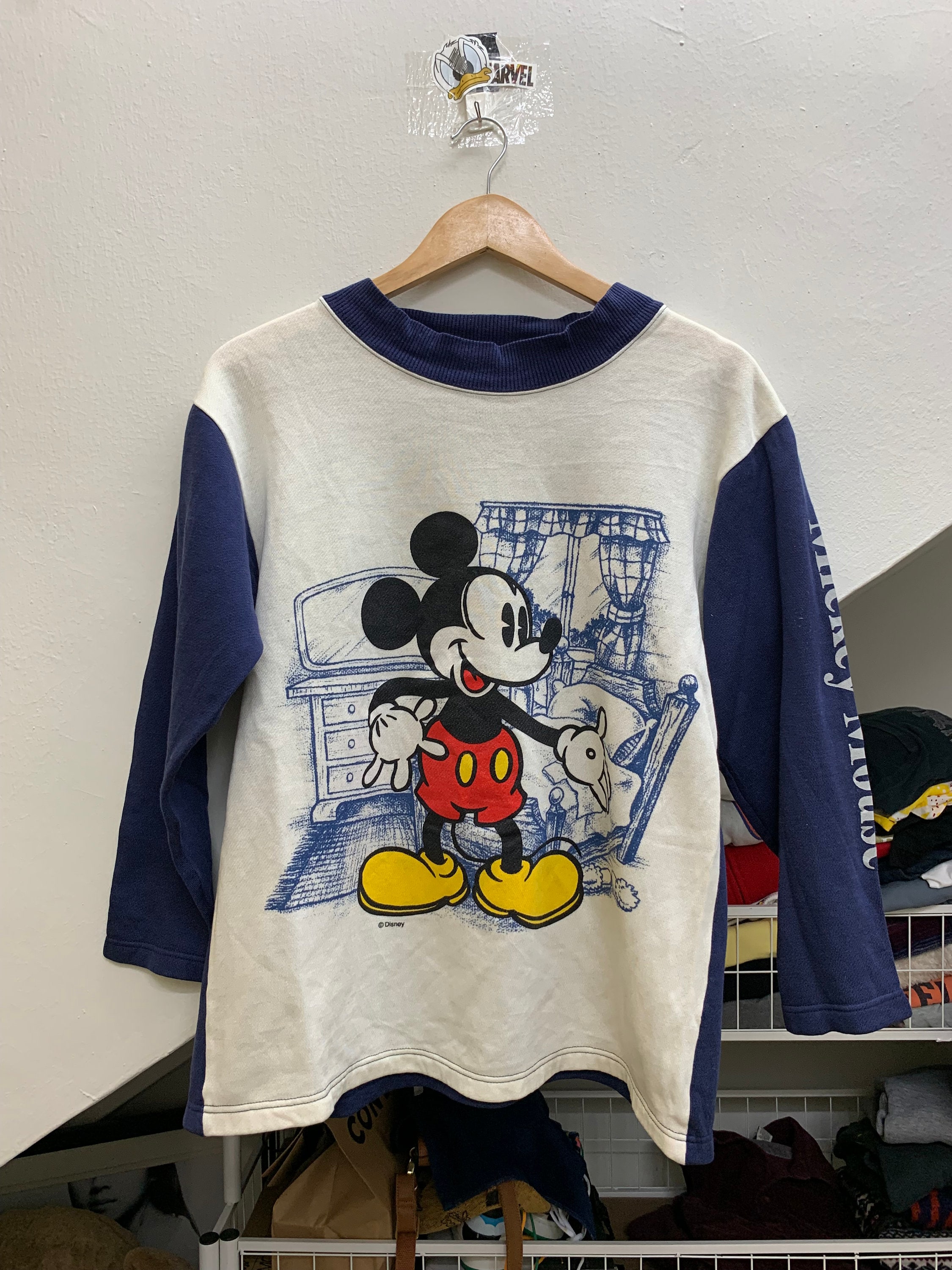 Vintage Mickey Sweatshirt Blue Etsy Canada