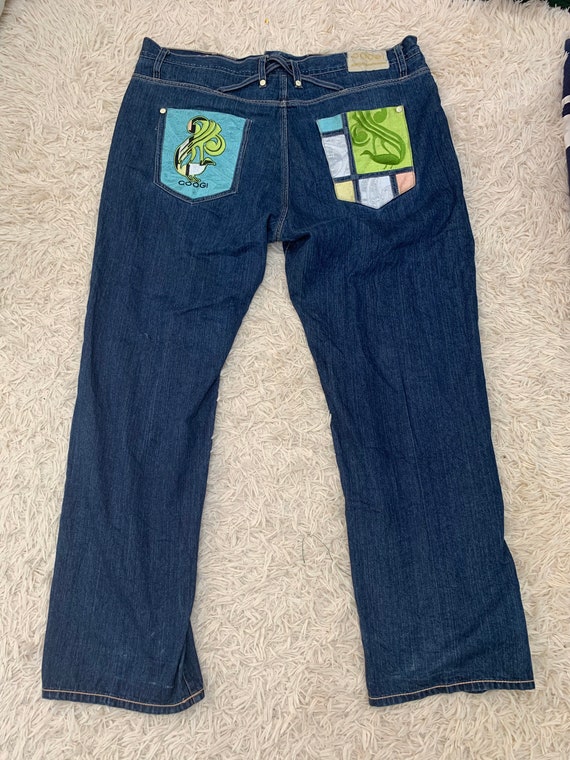 Size 44 Inchs : Vintage Coogi Jeans Hip Hop Rapper Jeans