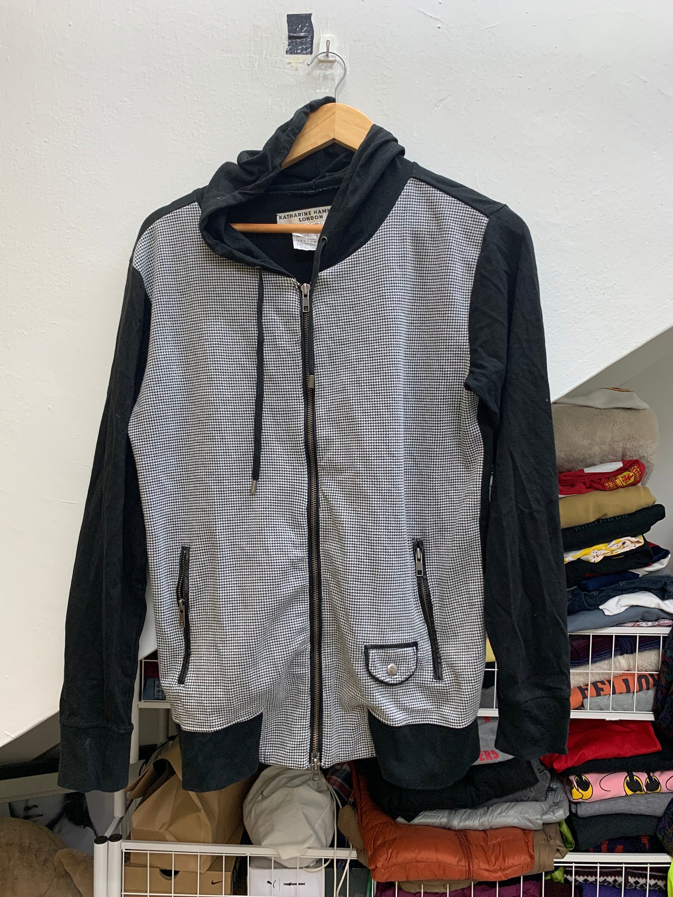 トップス KATHARINE HAMNETT LONDON zip hoodie Size M: Katharine Hamnett London Zipper Hoodie - Etsy