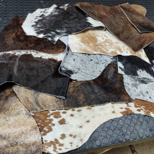 Genuine Cowhide Material Offcuts for Arts and Crafts Etsy