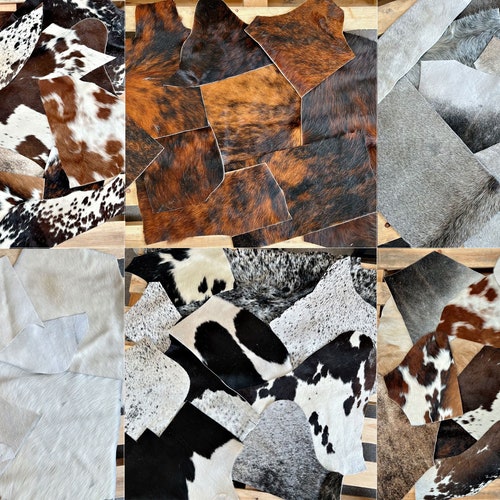 Genuine Cowhide Material Offcuts for Arts and Crafts Etsy