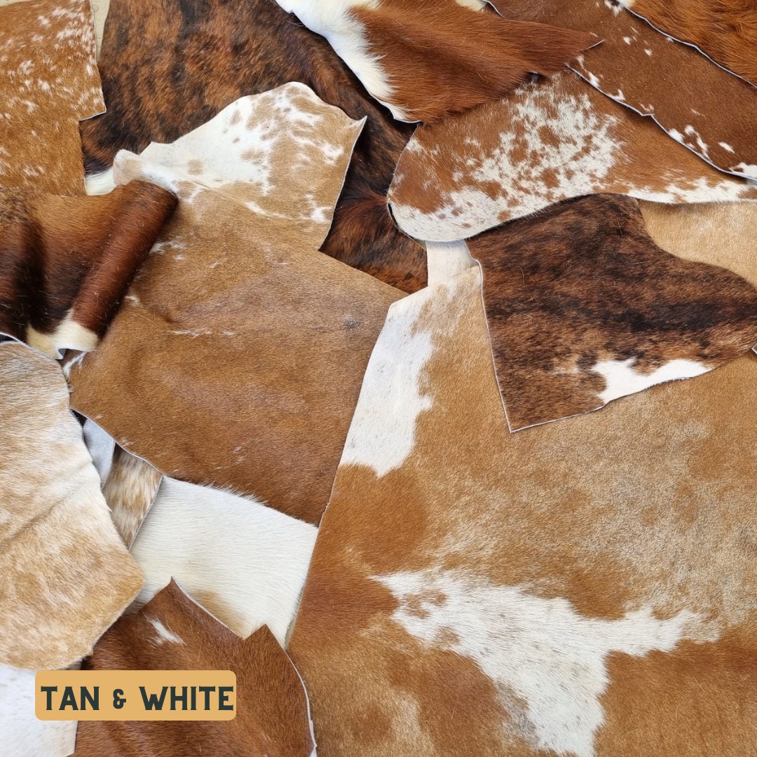 Genuine Cowhide Material Offcuts - for Arts and Crafts