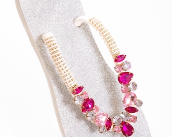 Personalized Havaianas Flip Flops, Bling Bridal Sandals Silver Pink Splash