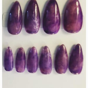 Amethyst Press on nails