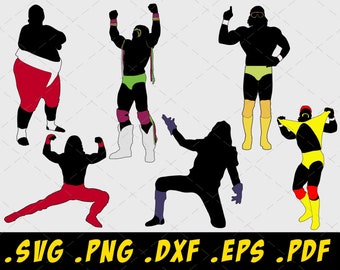 Download Wrestler Svg Etsy
